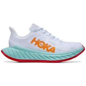 Hoka x Carbon X 2 white blazing orange
